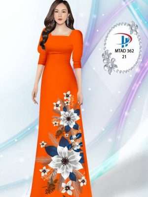 Vải Áo Dài Hoa In 3D AD MTAD362 33